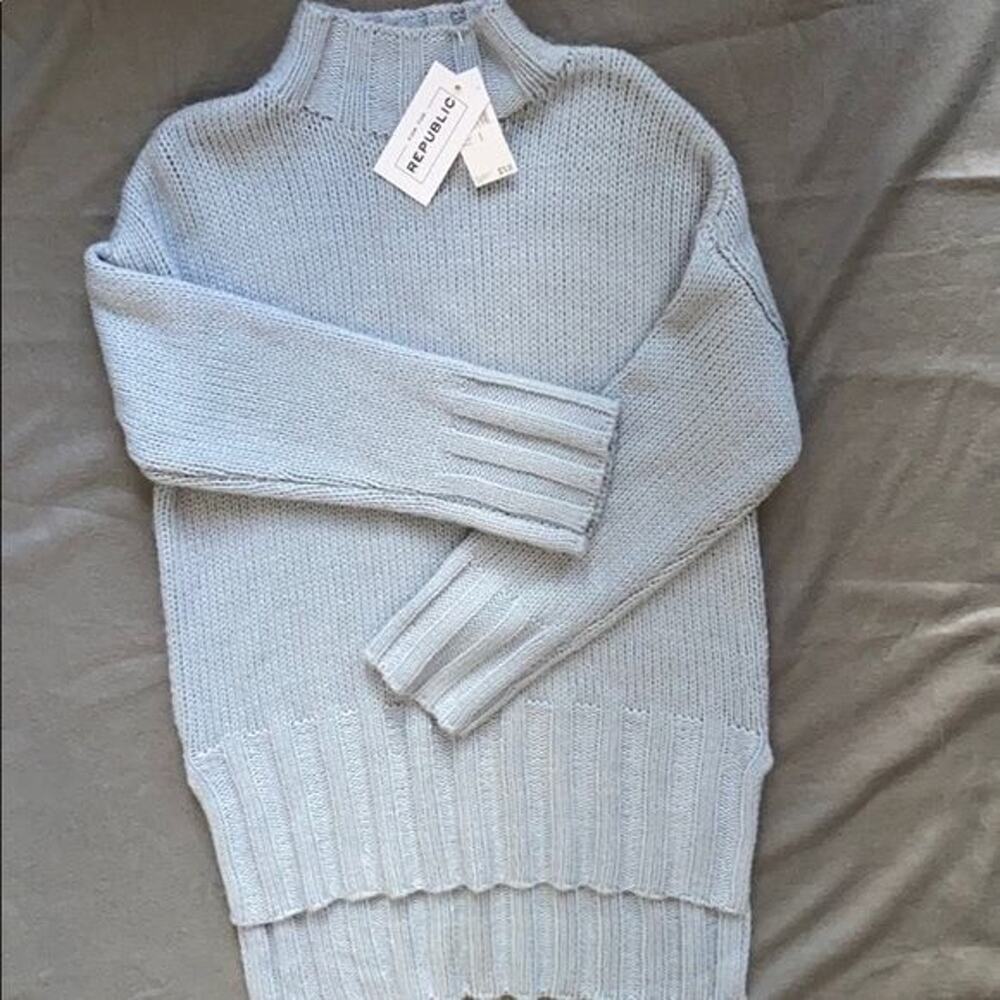 NWT For the Republic Blue Sweater Size S